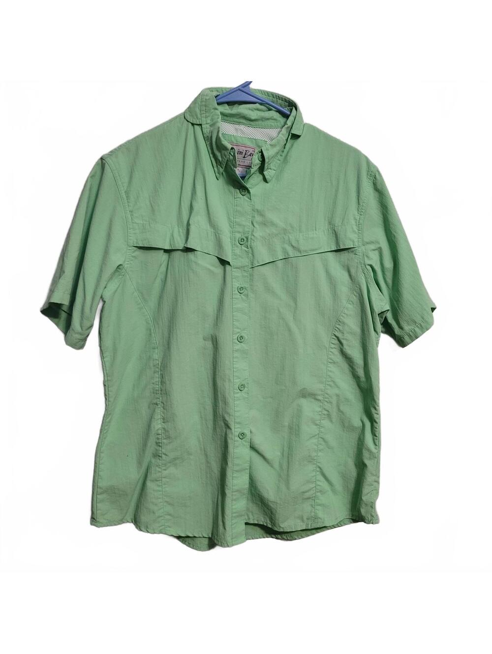 00s Y2K 90s Bimini Bay Women’s Fishing Shirt Vintage Large